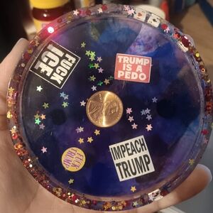Political Anti-Trump Resin Coaster